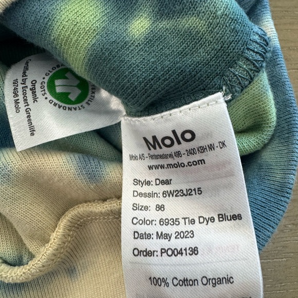 Molo Blue and Cream Tie-Dye Top - Picture 3 of 6